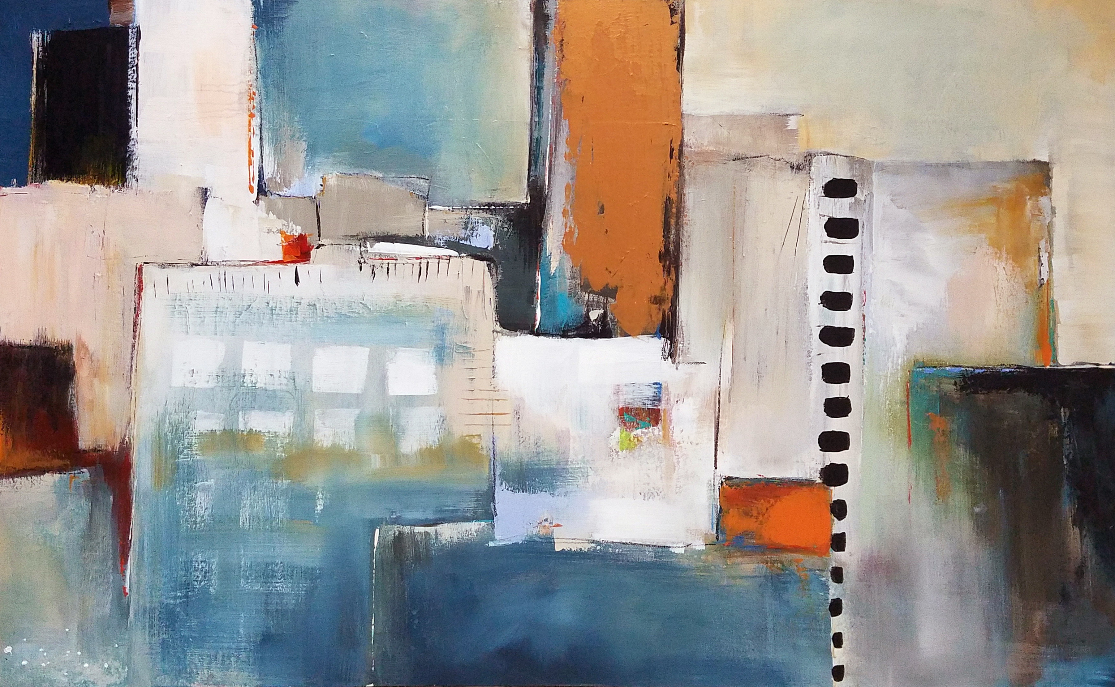 'Restore!' Contemporary Modern Abstract Painting by Cher Devereaux