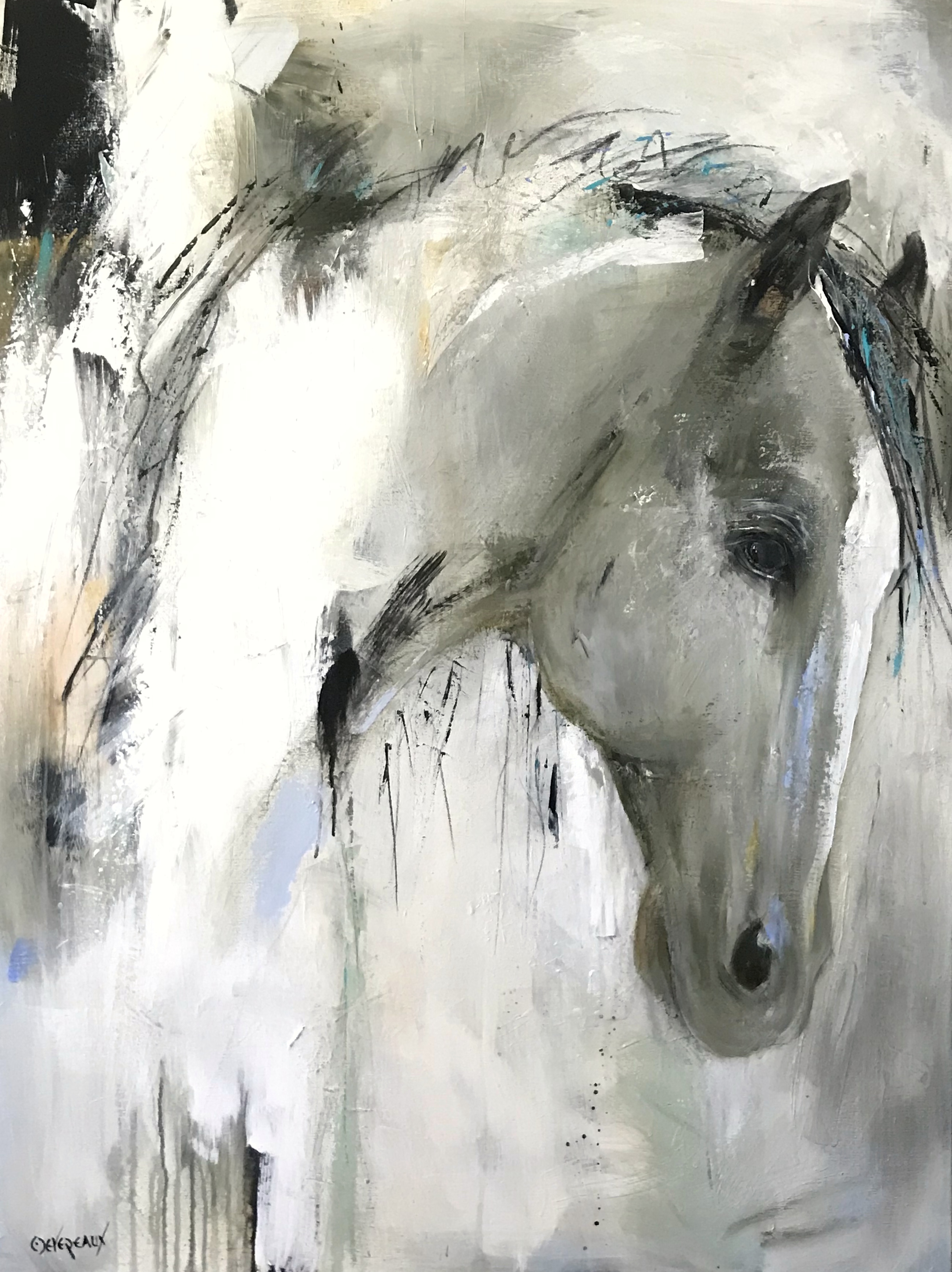 'Wild Inside' original acrylic horse painting by Cher ...